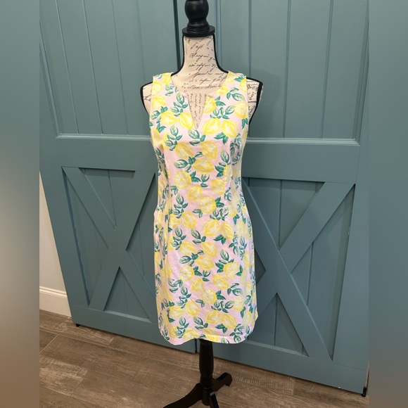 Cynthia Rowley Lemon Print Shift Dress - Picture 1 of 5